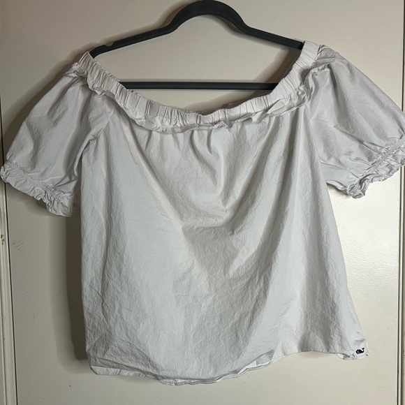 Vineyard Vines Tops - Vineyard Vines Ruffled Off Shoulder Top